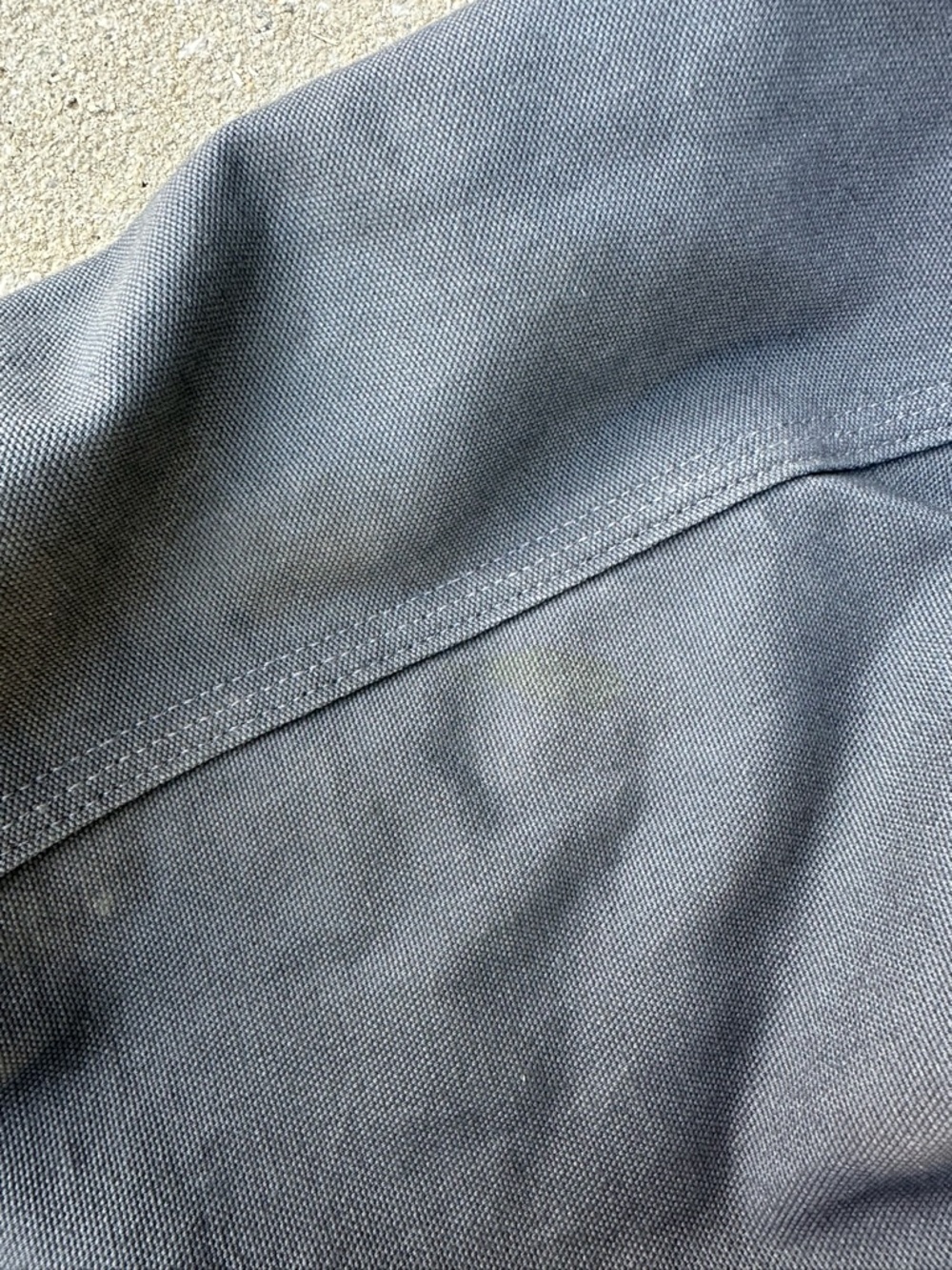 Vintage Y2K Carhartt J140 GVL Gray Hooded Detroit Jacket Distressed Men XL - Picture 10 of 14